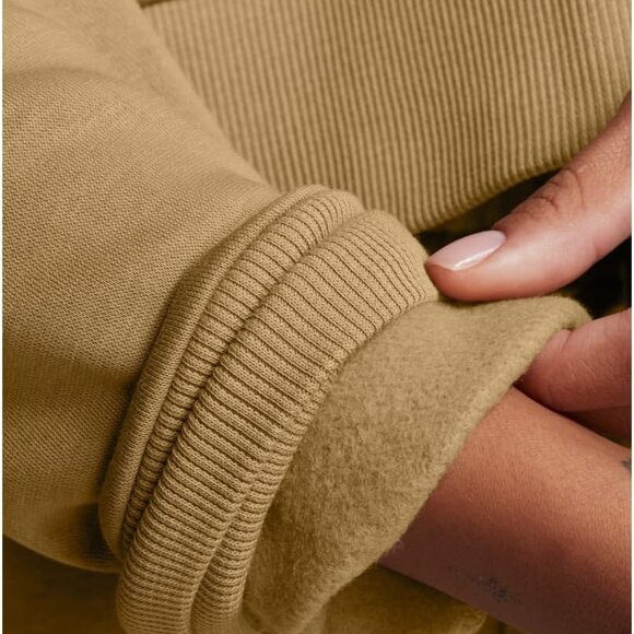 Under Armour Women's Rival Fleece Cropped Full Zip Camel/White Size XL - Picture 4 of 5